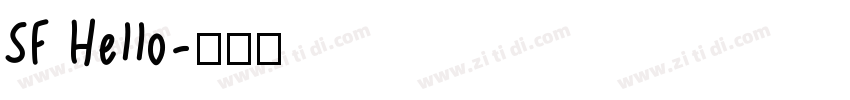 SF Hello字体转换